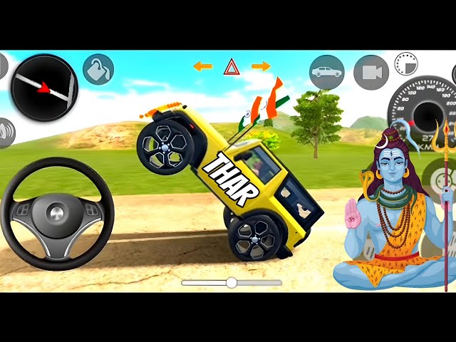 Dollar (Song) Modified Mahindra Aqua Yellow Thar😈|| Indian Cars Simulator 3D || Android Gameplay