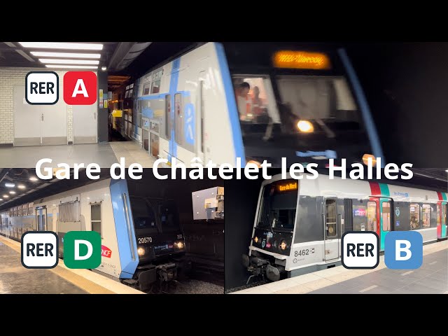 Spot en gare de Châtelet les Halles : RER A, B et D