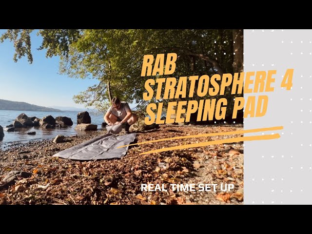 Rab Stratosphere 4 Sleeping Pad: Real time set up