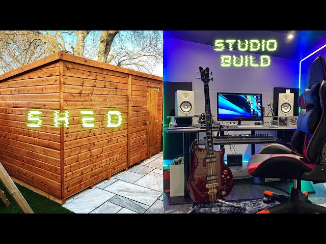 Music Studio in a Shed - Complete Build - Start to Finish - 2022/23