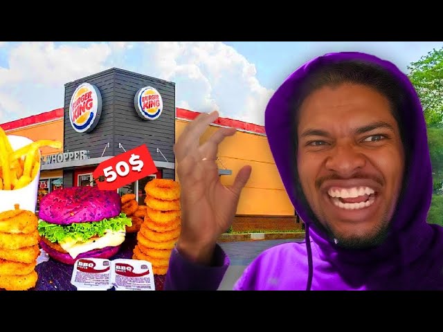 I TRIED BURGER KINGS NEW PURPLE BURGER 🍔