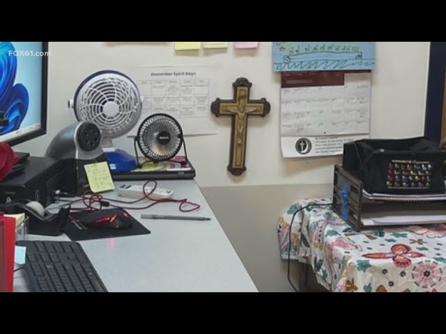 New Britain teacher on leave after refusing to remove crucifix from her classroom