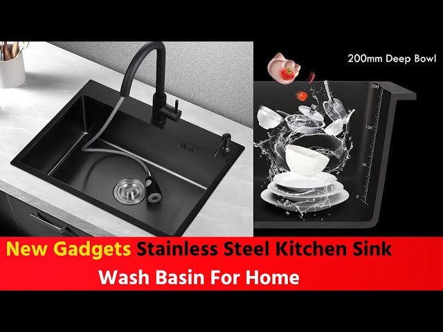 Smart appliances,New Gadgets Stainless Steel Kitchen Sink Wash Basin For Home Reviews SS Reviews 24