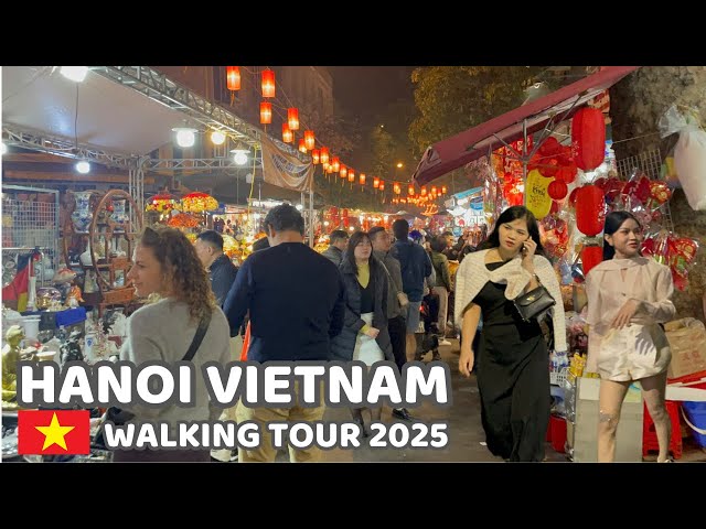 Walking around Hanoi Old Quarter | Exploring Lunar New Year in Vietnam 2025