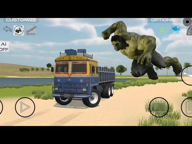 Giant Hulk Vs Truck Man🔥 || #dumper #truck #pickup #gamingvideos #helicopter