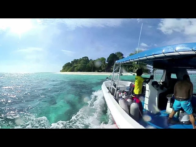 跟著Wen哥去旅行:馬來西亞潛水天堂西巴丹Sipadan乘船逛沙灘 4K VR