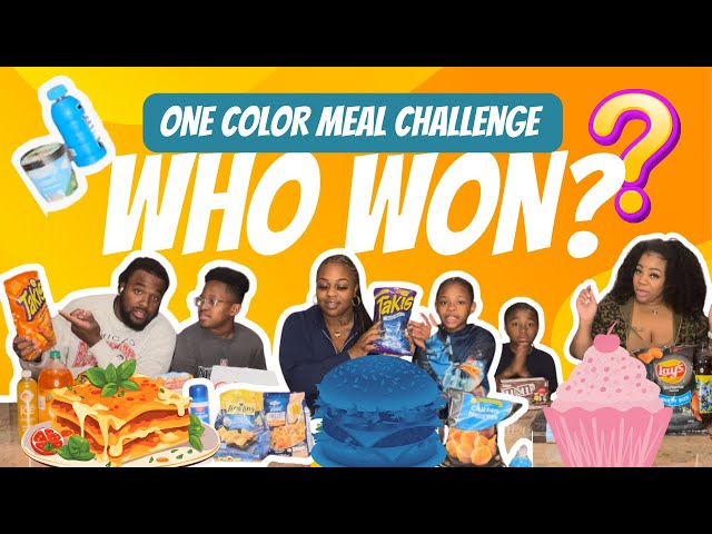 Family of 8 | ONE Color Meal Challenge