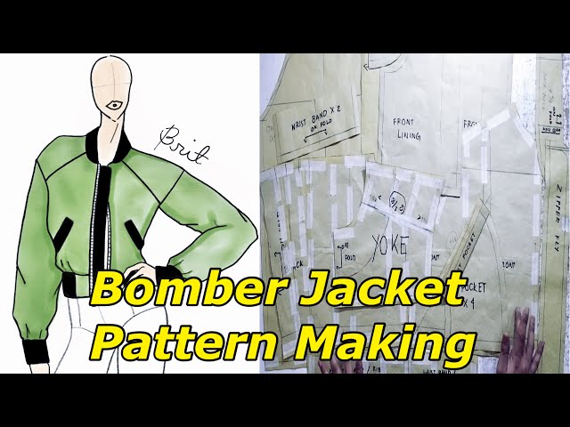 HOW TO MAKE A BOMBER JACKET PT. 1 | PATTERN MAKING TUTORIAL | LA MODÉLISTE