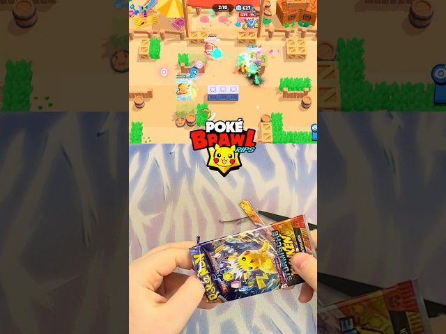 Surging Sparks Pokemon Pack Rip x Brawl Stars 🤩