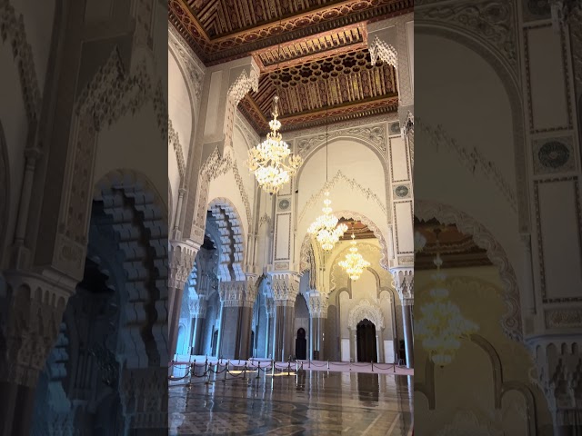 inside Hassan II Mosque January 27, 2025 #travelblog #travel #casablanca