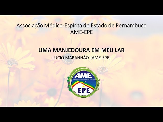 Lúcio Maranhão (AME-EPE) - Palestra: Uma Manjedoura Em Meu Lar