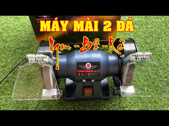 Máy Mài 2 Đá Japan Bench Grinder 125mm Mô tơ đồng, Mài Mũi Khoan, Mài Dao Kéo