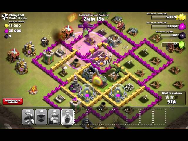 Clash Of clans, Guerre de clans "100%"  Amsterdammed VS Bads lil side