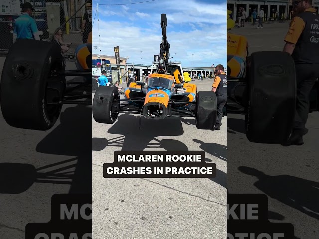 MCLAREN RACE CAR CRASHED BY ROOKIE