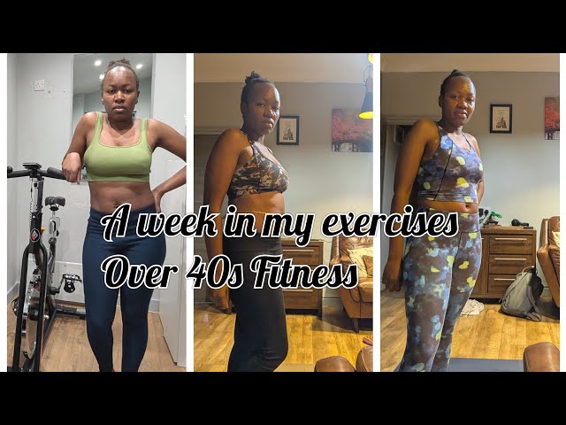 At home workouts//over 40s fitness//a week in my exercise