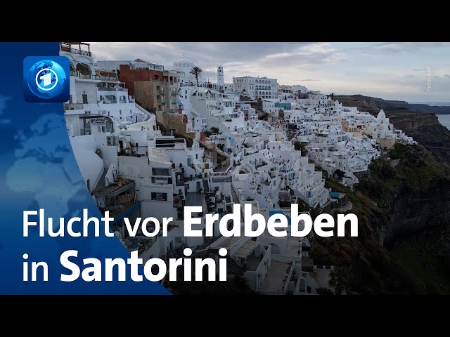 Sorge vor schwerem Erdbeben in Santorini