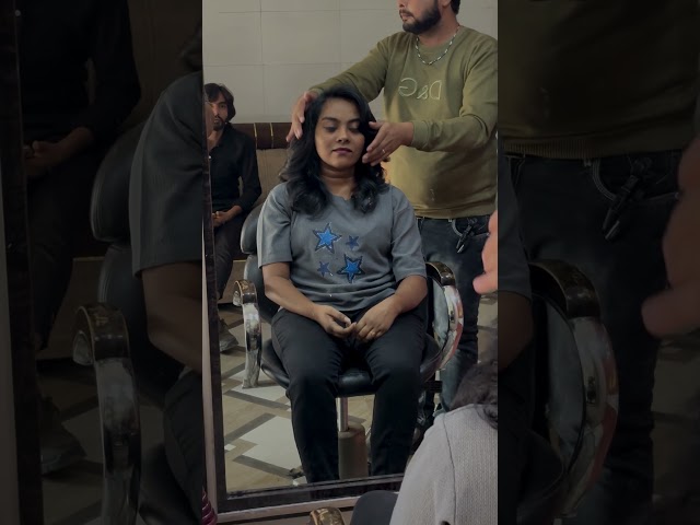 Hair Transformation 💖🤩#hairstyle #haircut #transformation #viralvideo #shortvideo #shorts #ytstudio