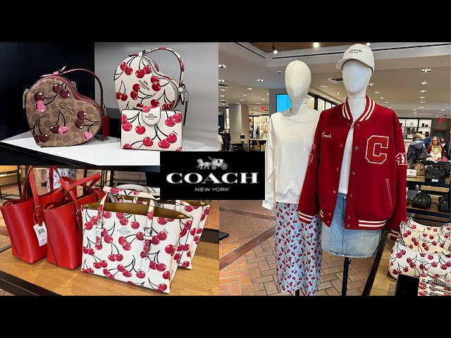 ❤️🌟 COACH NEW OUTLET COLLECTION 🍒 CHERRY PRINT BAGS, CLOTHING & LEATHER ACCESSORIES 💕 GIFT IDEAS