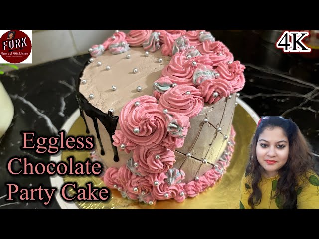 Best Eggless Chocolate Truffle Cake Recipe | बिना अंडे का चॉकलेट केक | Chocolate Ganache | FORK