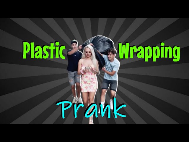 Plastic Wrapping Prank on Strangers 😜 | No One Cares