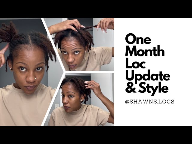 One Month Loc Update & Go-To Style (Comb Coils Starter Locs)