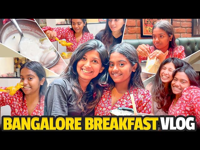 FIRST DAY IN BANGALORE😂BREAKFAST GAMMATH| #rakshita #bangalore #breakfast #tulu #tuluvlog