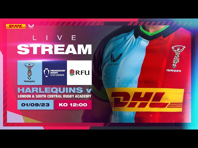 Live Premiership Rugby U18 League - Harlequins Academy vs London & South Central Academy