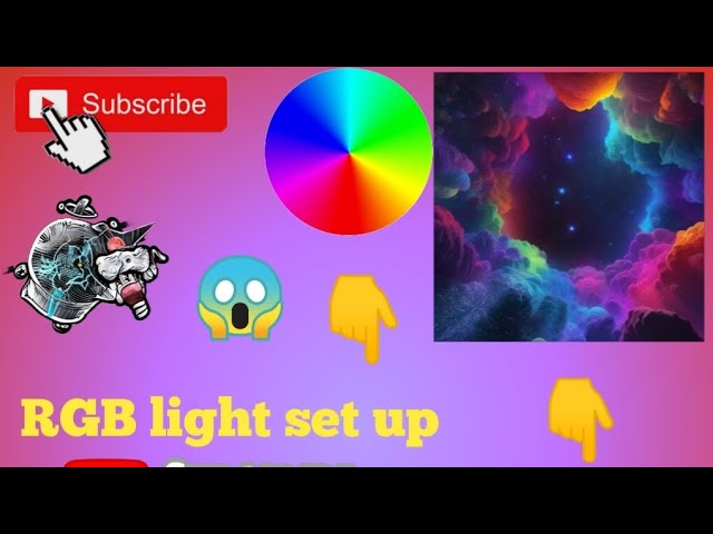 😱how make to RGB light setup #subscribe