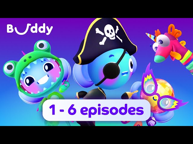 Buddy's Adventures Compilation #1 | Buddy the Robot | Learning Cartoons for Kids