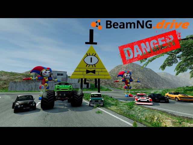 Epic High Speed Car Jumps #4– BeamNG Drive