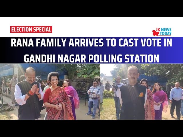 Rana family arrives to cast vote in Gandhi Nagar polling station | JK News Today