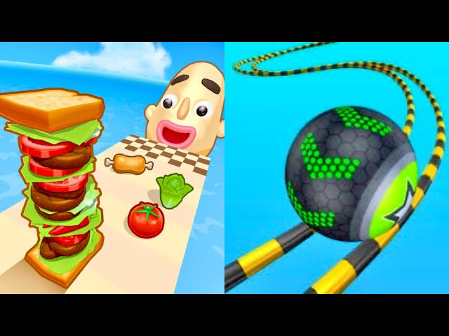 Satisfying Mobile Games ... Count Master, Sandwich Run, Ball Run 2048, Going Balls, Tippy Toe