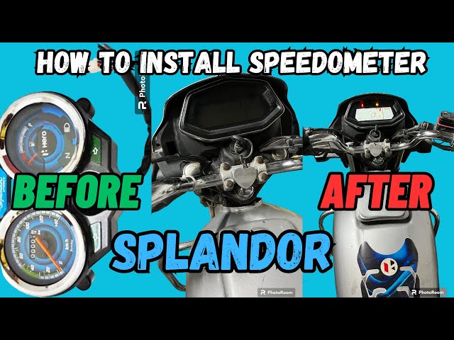 Old Splendor me digital speedometer kaise lagaye//पूरानी स्पलंडर में डिजिटल स्पीडोमीटर लगाये💪🏻🇮🇳