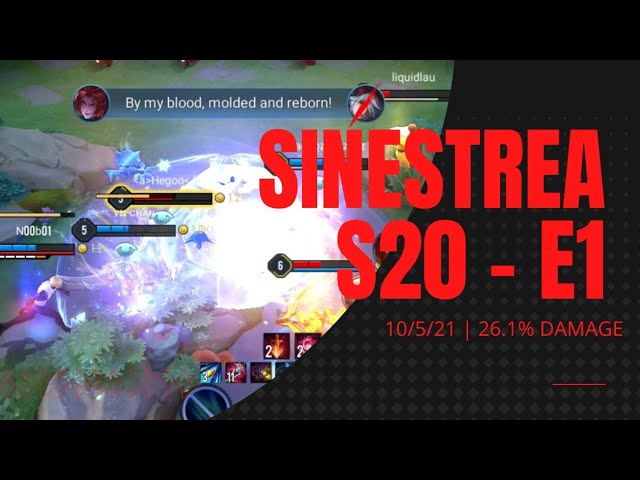 [AoV/RoV] Sinestrea: Season 20 - Episode 1 | 4Q Standard Match, 10/5/21 KDA - Biggest Comeback!