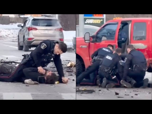 Police officer makes a situation DEADLY with bad grappling