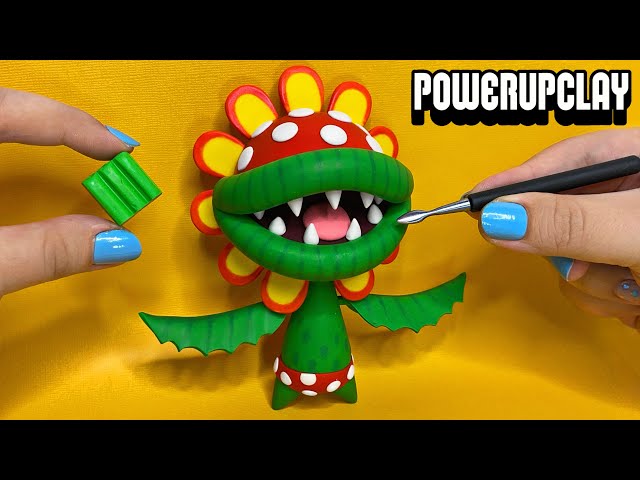 Making Petey Piranha from Super Mario | Polymer Clay