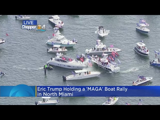 President Trump's Son, Eric Holds MAGA Boat Rally