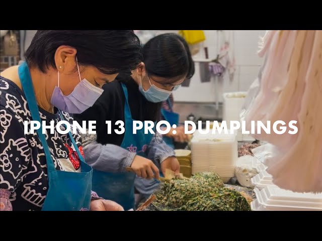 iPhone 13 Pro Cinematic Mode: Dumplings