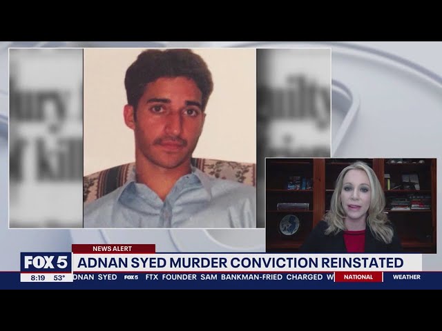 Adnan Syed's murder conviction reinstated by Maryland court | FOX 5 DC