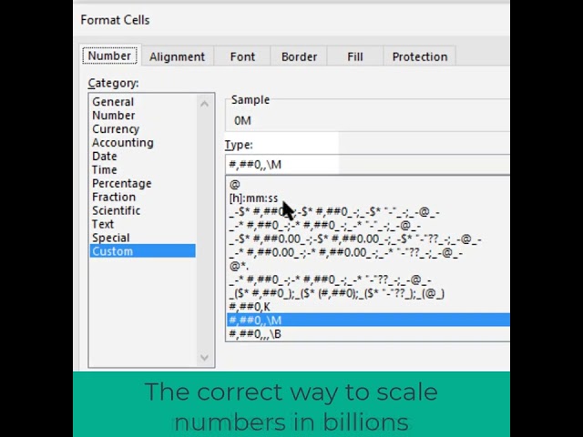 Avoid Calc. ERRORS - Scale Numbers in Excel the RIGHT WAY - $K, $M, $B #shorts