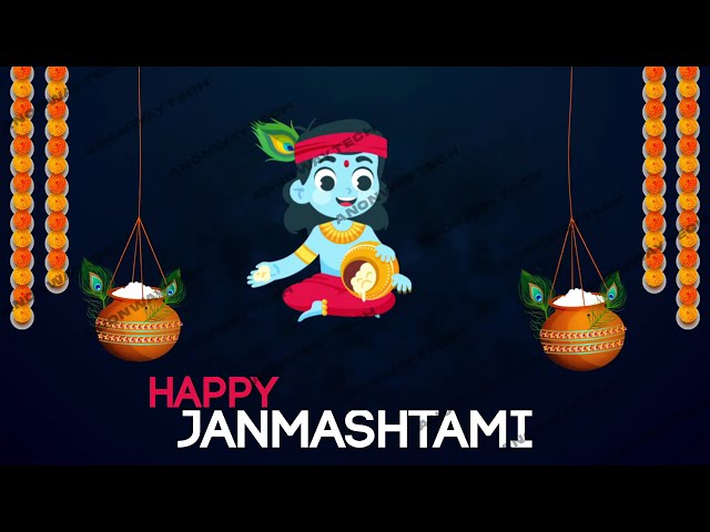 HAPPY JANMASHTAMI 2021 FREE AFTER EFFECTS TEMPLATE 🌹🌌🛕