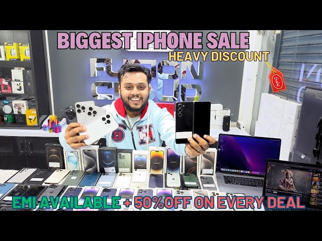 🔥Biggest February IPhone Sale | Live Water Test 😍| With Emi Facility🔥 #sale #fusioncloud #viralvideo