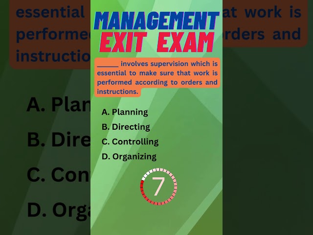 Management Exit Exam 2016 by MOE: Part 1: #management #business #administration #2023 #exit #exam