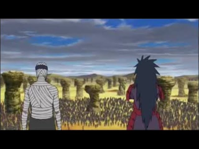 GHOST OF UCHIHA ( MADARA UCHIHA )  VS  80000 SHINOBI  IN ENGLISH DUB