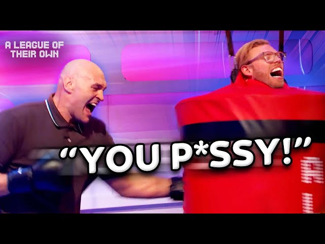 Tyson Fury BATTERS Rob Beckett After Brave Insult 💥🥊 |  A League Of Their Own