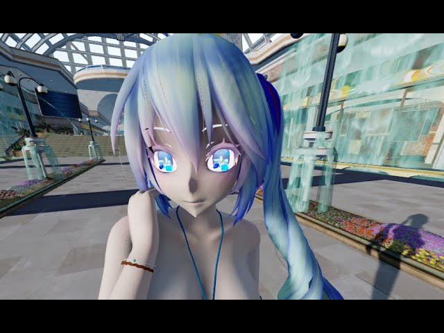 180 VR MMD - bikini miku - exid i love you - Boob slap in face 45