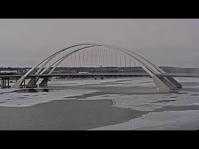 Bettendorf View of the I-74 Mississippi River Bridge