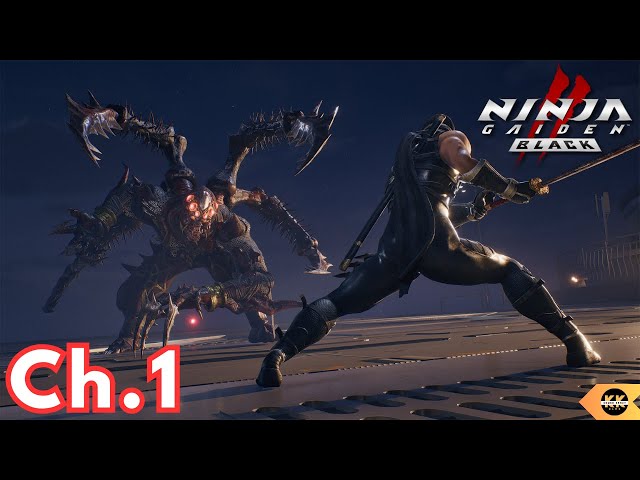 NINJA GAIDEN 2 BLACK Gameplay Walkthrough Chapter 1 - Sky City Tokyo (Hard Difficulty)