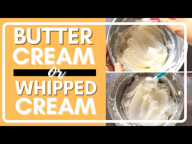 Buttercream vs. Whipped Cream | THE BEST ICING FOR YOUR CAKE!