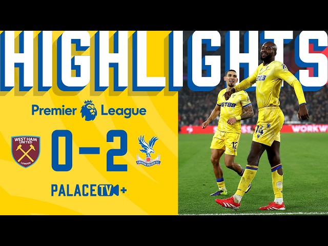 BOOM! JP smashes in TWO 💥 West Ham 0-2 Crystal Palace | PREMIER LEAGUE HIGHLIGHTS